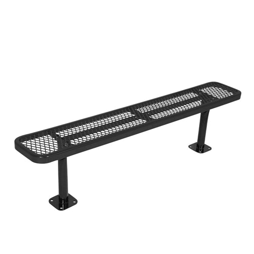 UltraPlay Extra Heavy-Duty Outdoor Bench without Back (6' L x 12" D) (Playcore PLA-942P) - SchoolOutlet