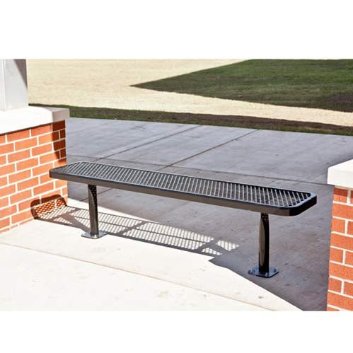 UltraPlay Extra Heavy-Duty Outdoor Bench without Back (6' L x 12" D) (Playcore PLA-942P) - SchoolOutlet