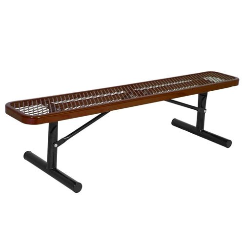 UltraPlay Extra Heavy-Duty Outdoor Bench without Back (10' L x 12" D) (Playcore PLA-942P-V10) - SchoolOutlet