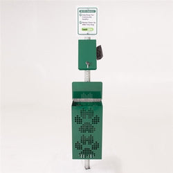 UltraPlay Dog Park Supplies Pet Waste Station Square Receptacle - Green  (Playcore PLA-BARK-490)