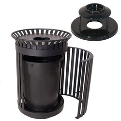 UltraPlay Ash Urn Top Wilmington Classic Swing Door Outdoor Trash Receptacle - 36 Gallon