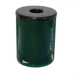 UltraPlay Outdoor Expanded Metal Trash Receptacle - 55 Gallon