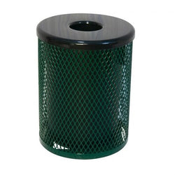 UltraPlay Outdoor Expanded Metal Trash Receptacle - 55 Gallon