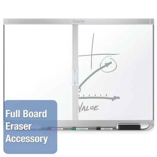 Quartet Prestige 2 Duramax Porcelain Magnetic Whiteboard with Aluminum Frame - 2'H x 3'W (Quartet QRT-P553AP2) - SchoolOutlet