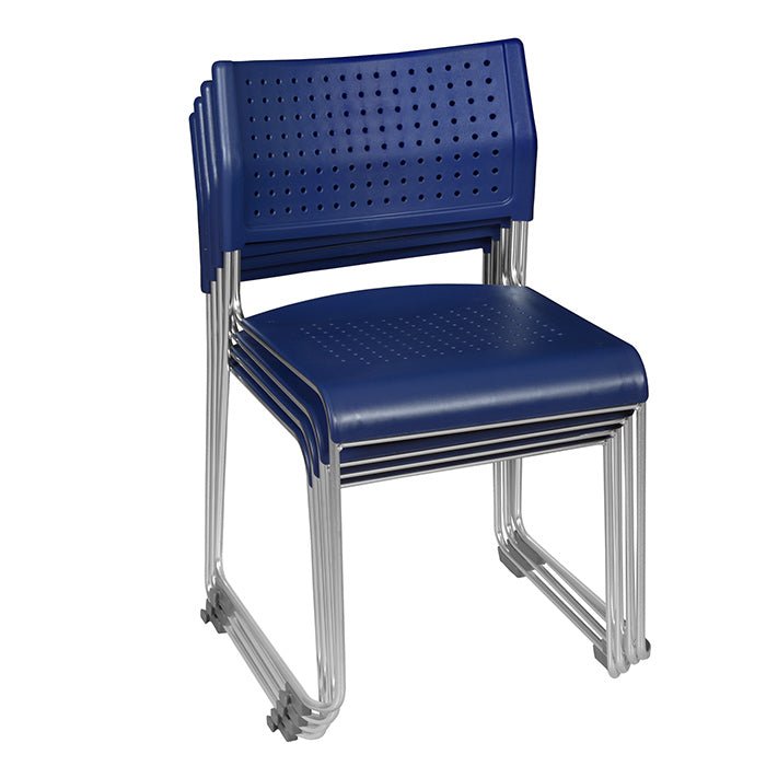 Regency Eris Stackable Durable Sled base Chair (4 pack) - SchoolOutlet