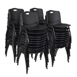 Regency M  Lightweight Stackable Sturdy Breakroom Chair (40 pack)- Black