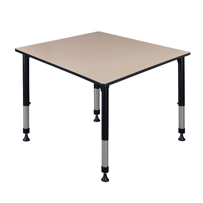 Regency Kee 48 in. Square Height Adjustable Classroom Activity Table - SchoolOutlet