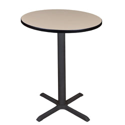 Regency Cain Small 30 in. Round X - Base Cafe Table REG-TCB30RND