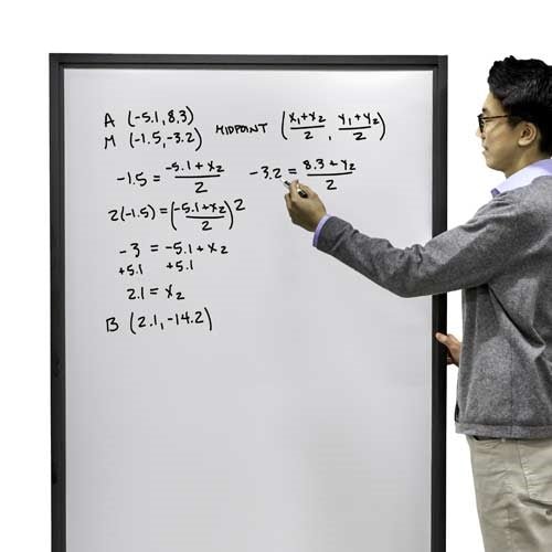 Screenflex CRDW1 - Whiteboard Dividers 3' 4" L x 6' 2" H - SchoolOutlet