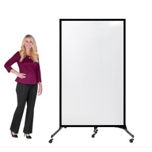 Screenflex CRDW1 - Whiteboard Dividers 3' 4" L x 6' 2" H - SchoolOutlet