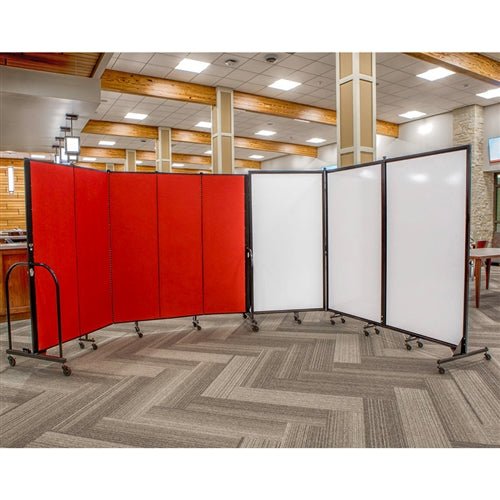 Screenflex CRDW1 - Whiteboard Dividers 3' 4" L x 6' 2" H - SchoolOutlet