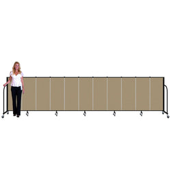 Screenflex FSL4011 - 11 Panels Standard Portable Room Divider 20' 5" L x 4' H