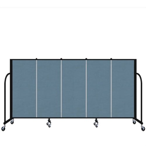 Screenflex FSL405 - 5 Panels Standard Portable Room Divider 9' 5" L x 4' H - SchoolOutlet