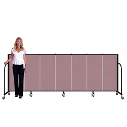 Screenflex FSL407 - 7 Panels Standard Portable Room Divider 13' 1" L x 4' H