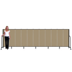 Screenflex FSL5011 - 11 Panels Standard Portable Room Divider 20' 5" L x 5' H