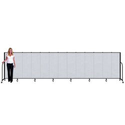 Screenflex FSL5013 - 13 Panels Standard Portable Room Divider 24' 1" L x 5' H