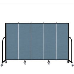 Screenflex FSL505 - 5 Panels Standard Portable Room Divider 9' 5" L x 5' H