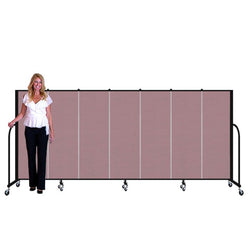 Screenflex FSL507 - 7 Panels Standard Portable Room Divider 13' 1" L x 5' H