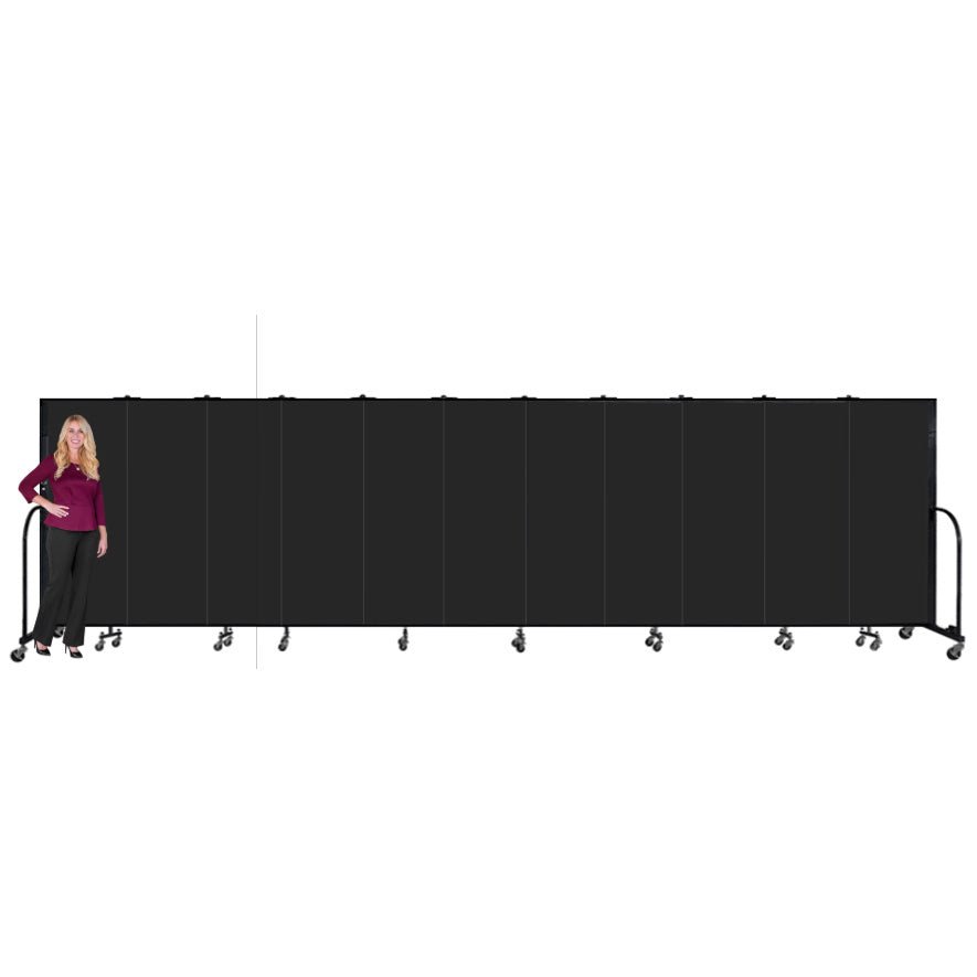 Screenflex FSL6011-WX - 11 Panels Standard Portable Room Divider 20' 5" L x 6' H - SchoolOutlet