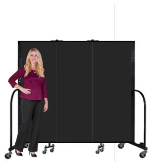 Screenflex FSL603-WX - 3 Panels Standard Portable Room Divider 5' 9" L x 6' H - SchoolOutlet