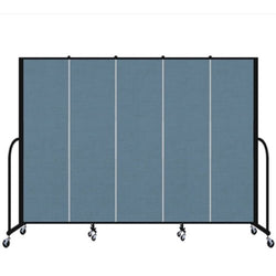Screenflex FSL605 - 5 Panels Standard Portable Room Divider 9' 5" L x 6' H