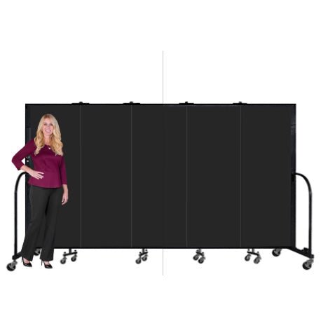 Screenflex FSL605-WX - 5 Panels Standard Portable Room Divider 9' 5" L x 6' H - SchoolOutlet