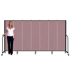 Screenflex FSL607 - 7 Panels Standard Portable Room Divider 13' 1" L x 6' H
