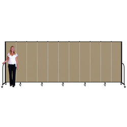 Screenflex FSL6811 - 11 Panels Standard Portable Room Divider 20' 5" L x 6' 8" H