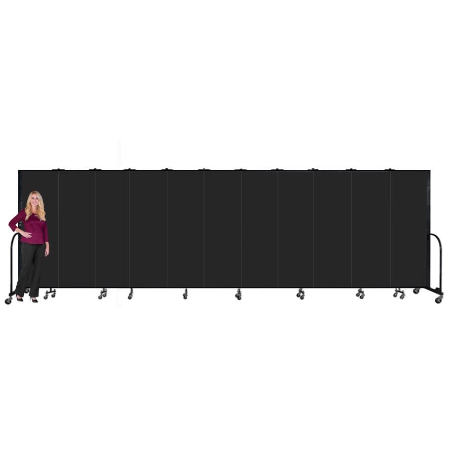 Screenflex FSL6811-WX - 11 Panels Standard Portable Room Divider 20' 5" L x 6' 8" H - SchoolOutlet