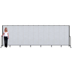 Screenflex FSL6813 - 13 Panels Standard Portable Room Divider 24' 1" L x 6' 8" H