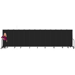 Screenflex FSL6813-WX13 Panels Standard Portable Room Divider 24' 1" L x 6' 8" H
