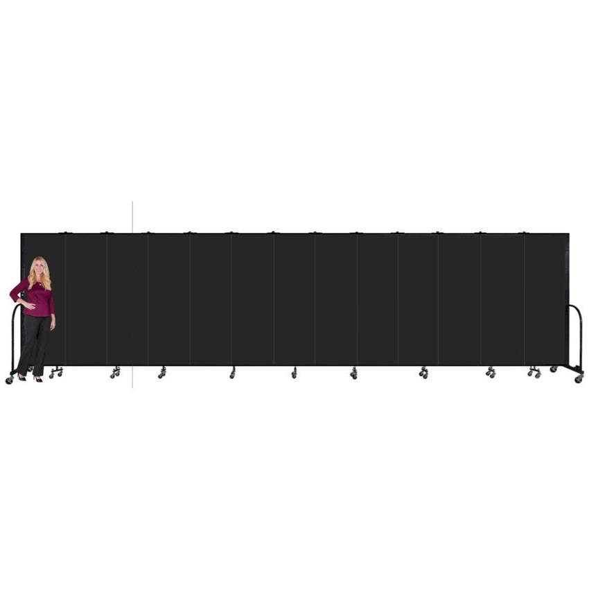 Screenflex FSL6813-WX13 Panels Standard Portable Room Divider 24' 1" L x 6' 8" H - SchoolOutlet