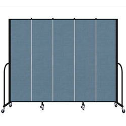 Screenflex FSL685 - 5 Panels Standard Portable Room Divider 9' 5" L x 6' 8" H