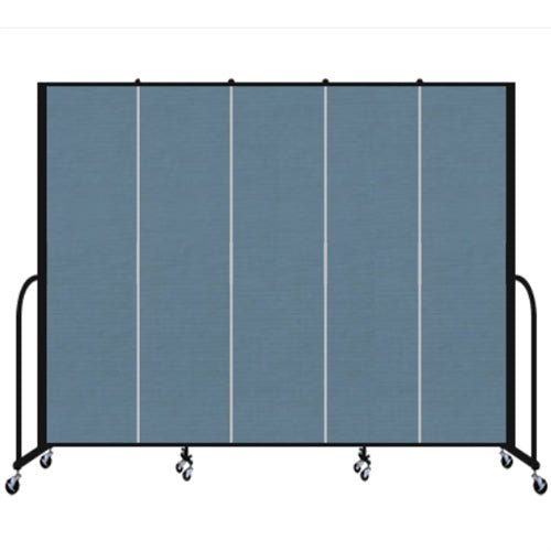 Screenflex FSL685 - 5 Panels Standard Portable Room Divider 9' 5" L x 6' 8" H - SchoolOutlet