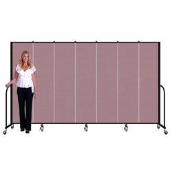 Screenflex FSL687 - 7 Panels Standard Portable Room Divider 13' 1" L x 6' 8" H