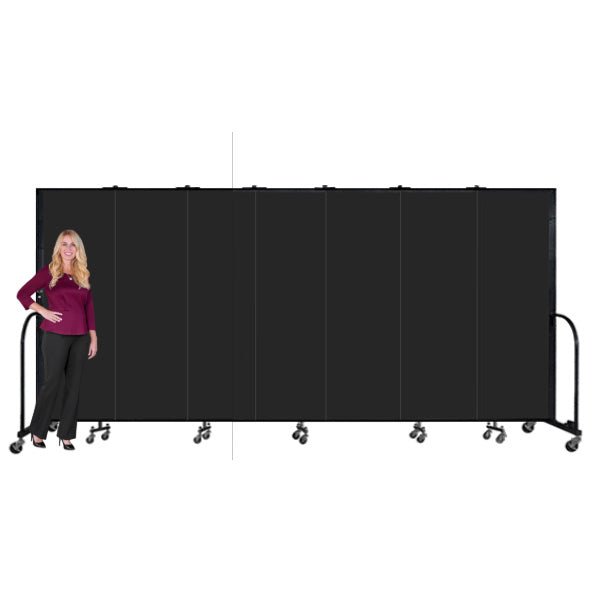 Screenflex FSL687-WX - 7 Panels Standard Portable Room Divider 13' 1" L x 6' 8" H - SchoolOutlet