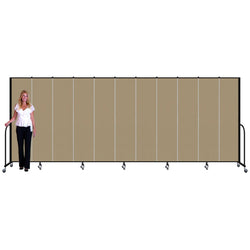 Screenflex FSL7411 - 11 Panels Standard Portable Room Divider 20' 5" L x 7' 4" H