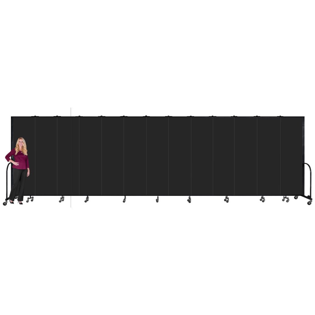 Screenflex FSL7413-WX13 Panels Standard Portable Room Divider 24' 1" L x 7' 4" H - SchoolOutlet