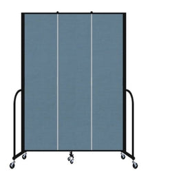 Screenflex FSL743 - 3 Panels Standard Portable Room Divider 5'9" L x 7' 4" H