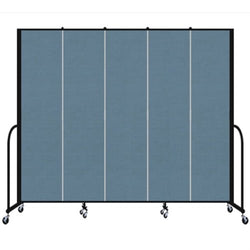 Screenflex FSL745 - 5 Panels Standard Portable Room Divider 9' 5" L x 7' 4" H