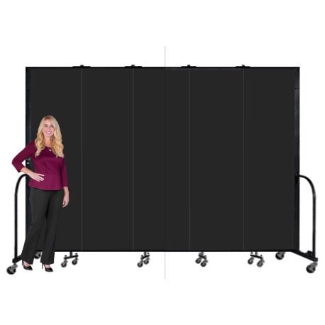 Screenflex FSL745-WX - 5 Panels Standard Portable Room Divider 9' 5" L x 7' 4" H - SchoolOutlet