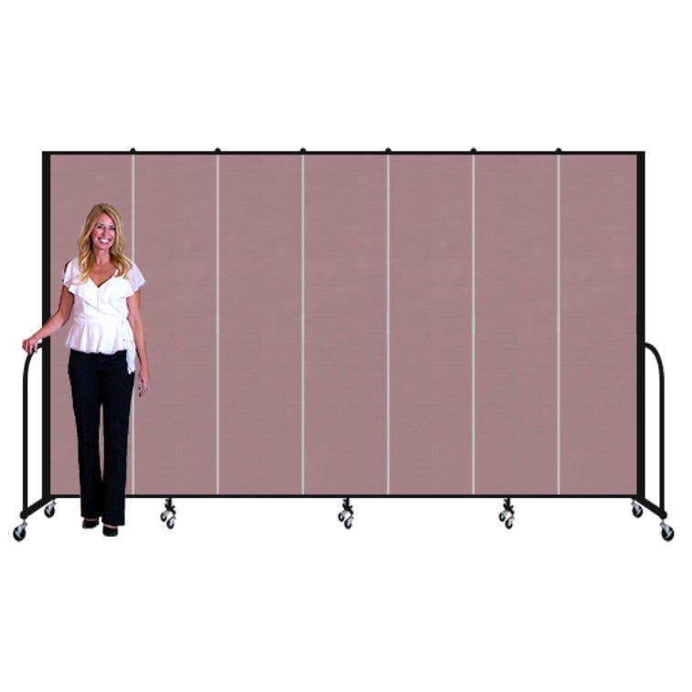 Screenflex FSL747 - 7 Panels Standard Portable Room Divider 13' 1" L x 7' 4" H - SchoolOutlet