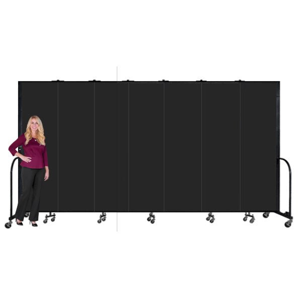 Screenflex FSL747-WX - 7 Panels Standard Portable Room Divider 13' 1" L x 7' 4" H - SchoolOutlet