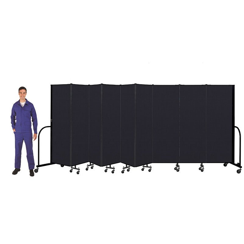 Screenflex FSL749-WX - 9 Panels Standard Portable Room Divider 16' 9" L x 7' 4" H - SchoolOutlet