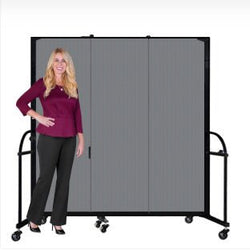 Screenflex HFSL603 - 3 Panels Standard Portable Room Divider 5' 9" L x 6' H