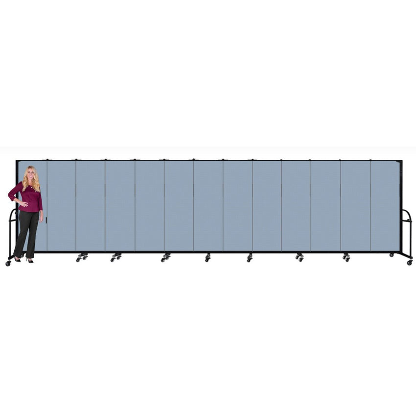 Screenflex HFSL613 - 13 Panels Standard Portable Room Divider 24' 1" L x 6' H - SchoolOutlet