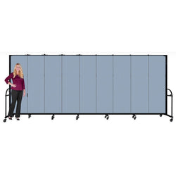 Screenflex HFSL749 - 9 Panels Standard Portable Room Divider 16' 9" L x 7' 4" H