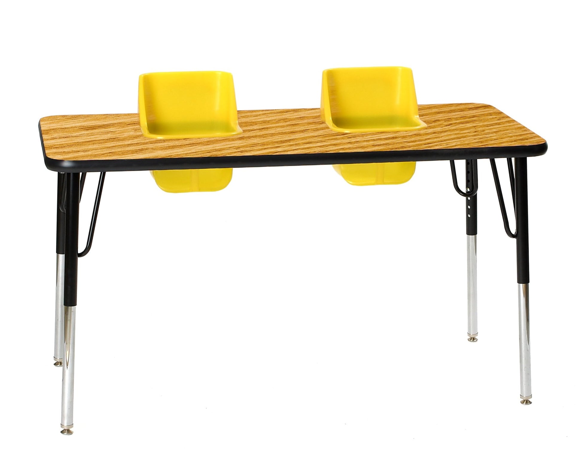 Two-Seat Rectangular Toddler Table (Toddler Tables TOD-TT2) - SchoolOutlet