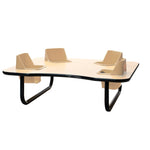 Four-Seat Kidney Toddler Table - Space Saver (14