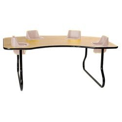 Four-Seat Toddler Table - Traditional (27" H) (Toddler Tables TOD-TT427) - SchoolOutlet